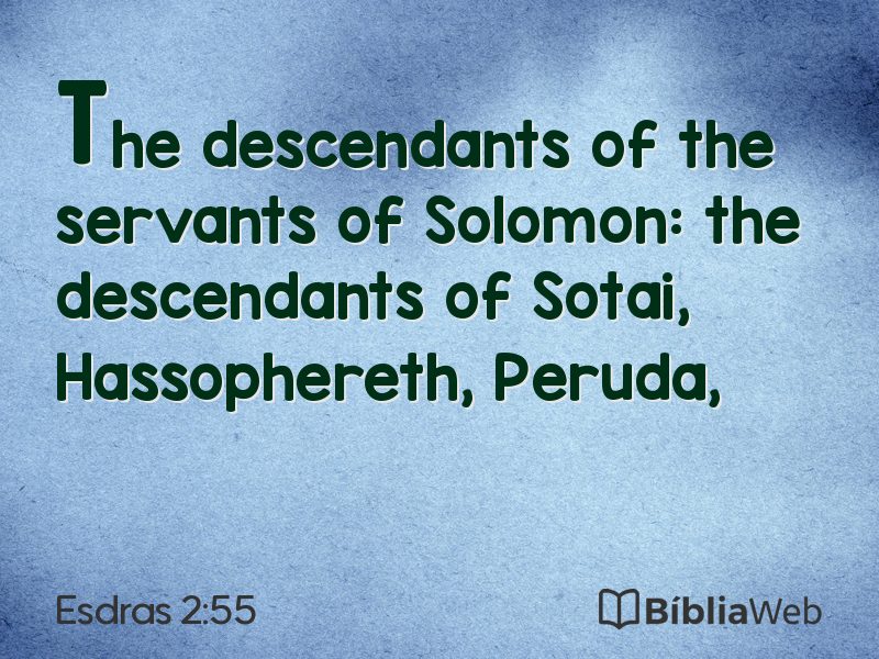 Esdras 2:55 em imagem para compartilhar