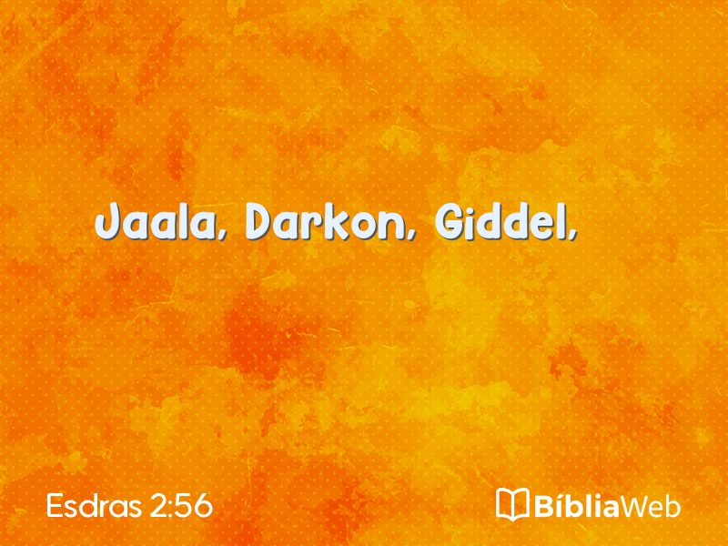 Esdras 2:56 em imagem para compartilhar