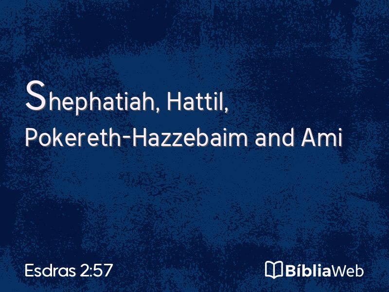 Esdras 2:57 em imagem para compartilhar