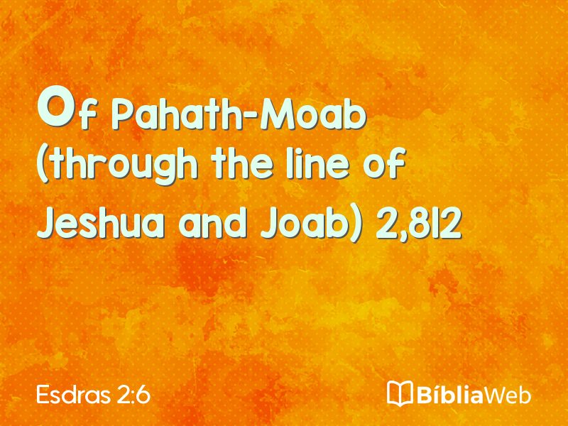 Esdras 2:6 em imagem para compartilhar