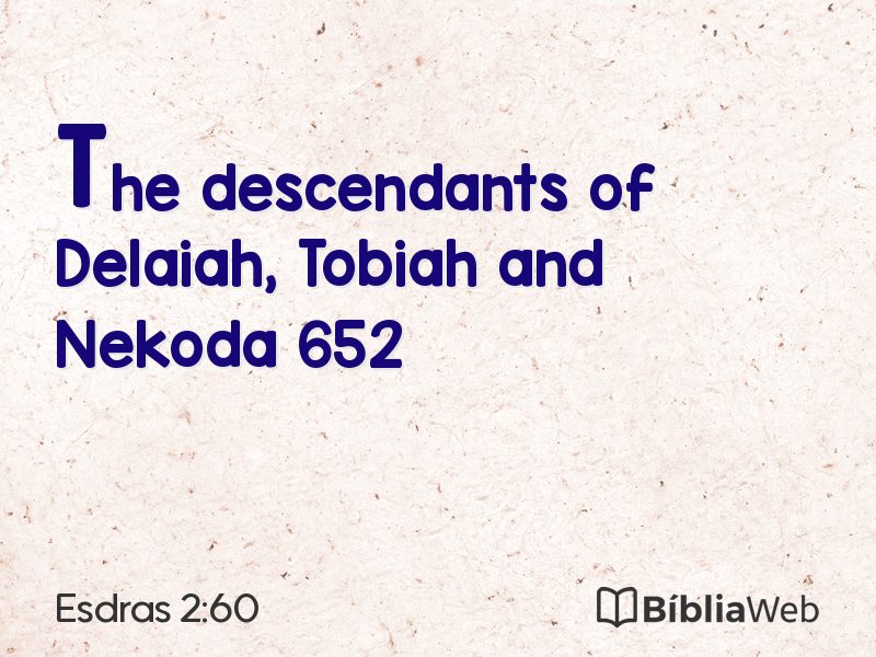 Esdras 2:60 em imagem para compartilhar