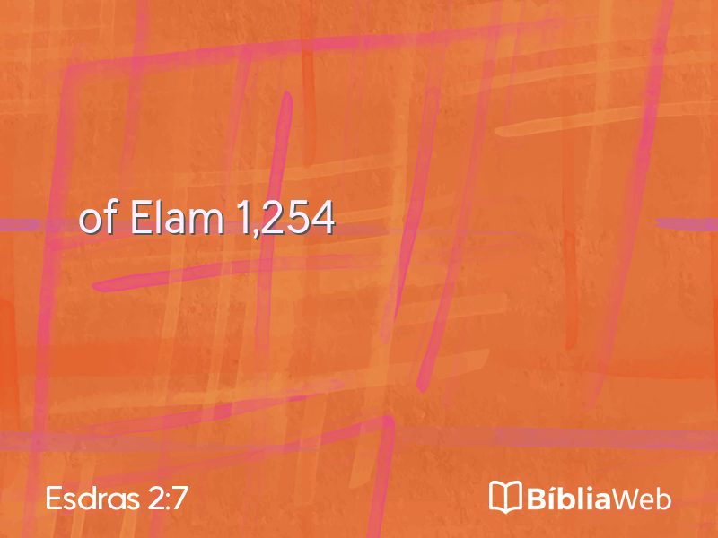 Esdras 2:7 em imagem para compartilhar