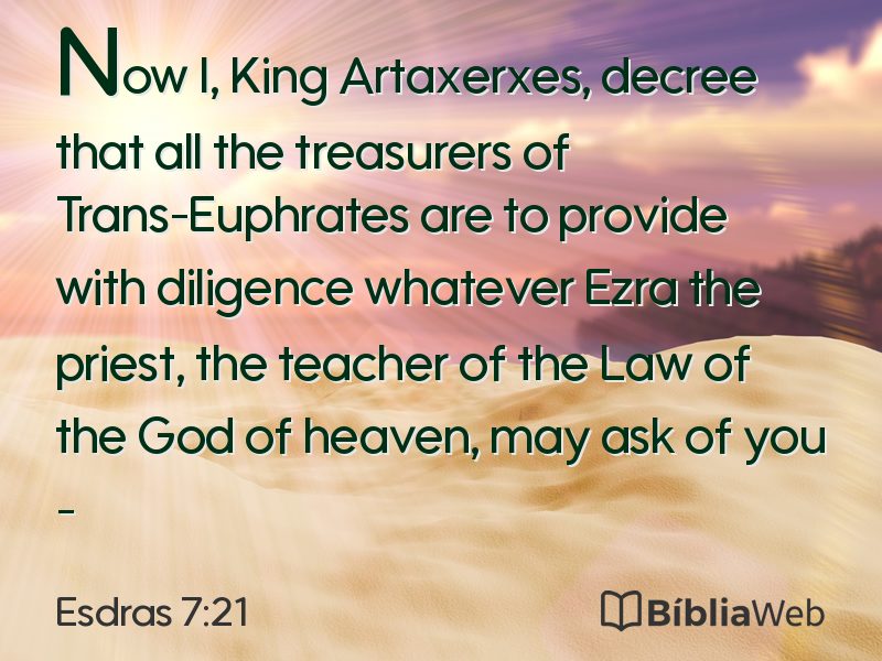 Esdras 7:21 em imagem para compartilhar