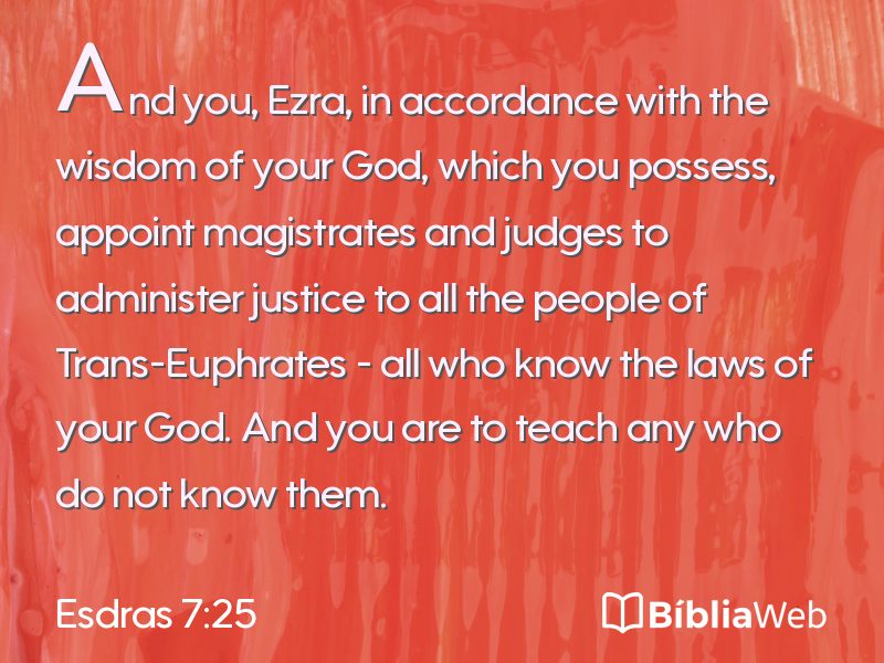 Esdras 7:25 em imagem para compartilhar