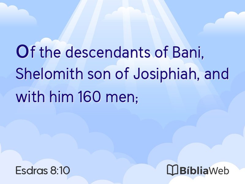 Esdras 8:10 em imagem para compartilhar