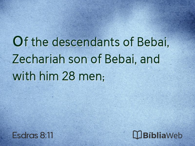 Esdras 8:11 em imagem para compartilhar