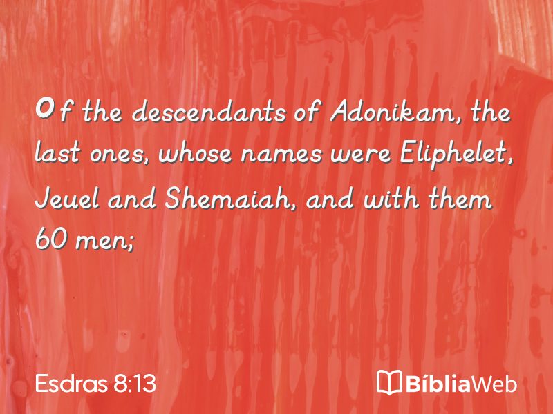 Esdras 8:13 em imagem para compartilhar