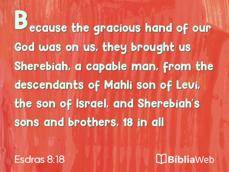 Esdras 8:18 em imagem para compartilhar