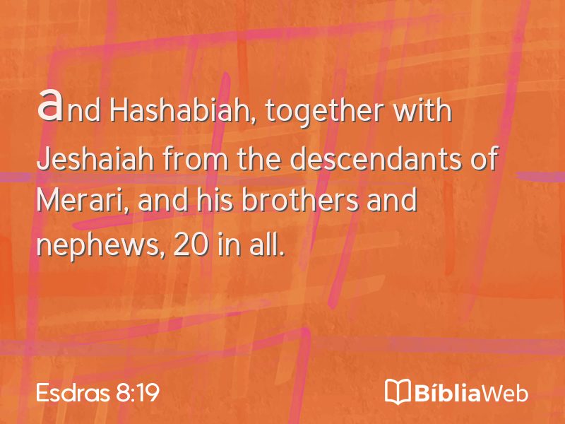 Esdras 8:19 em imagem para compartilhar
