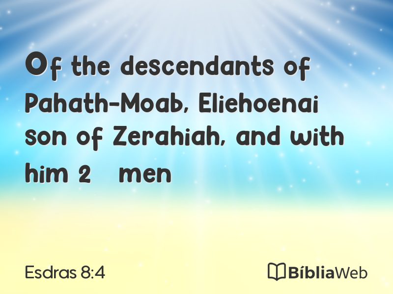Esdras 8:4 em imagem para compartilhar