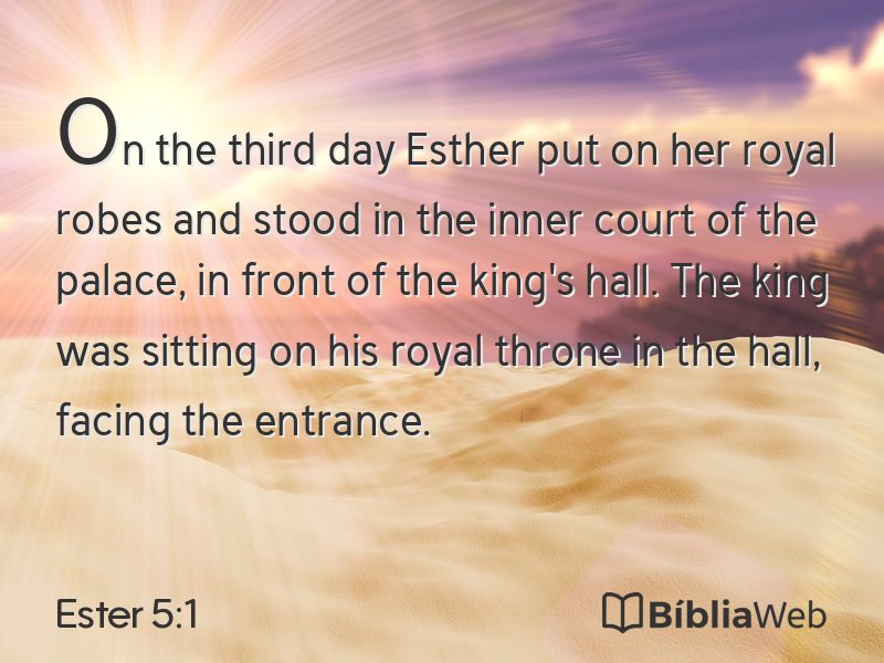 Ester 5:1 em imagem para compartilhar