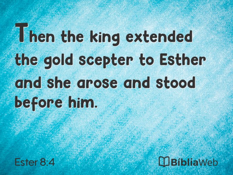 Ester 8:4 em imagem para compartilhar