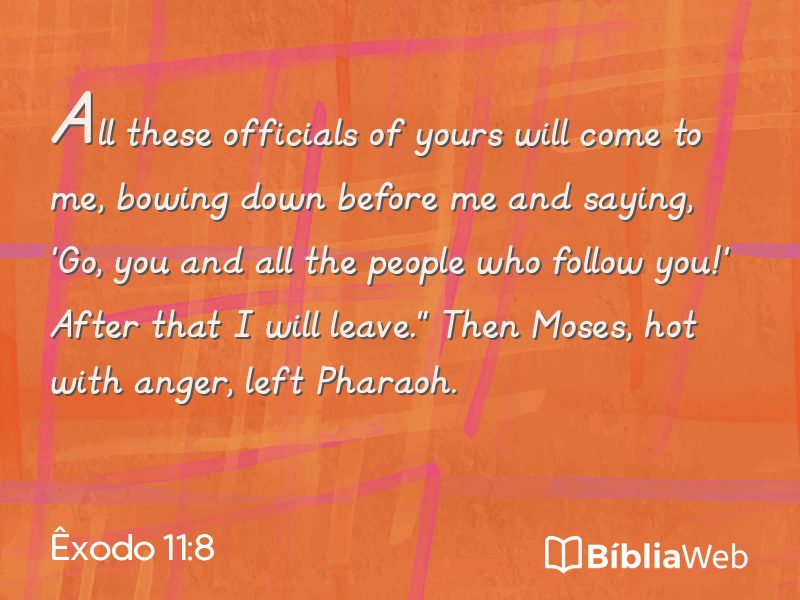 Êxodo 11:8 em imagem para compartilhar
