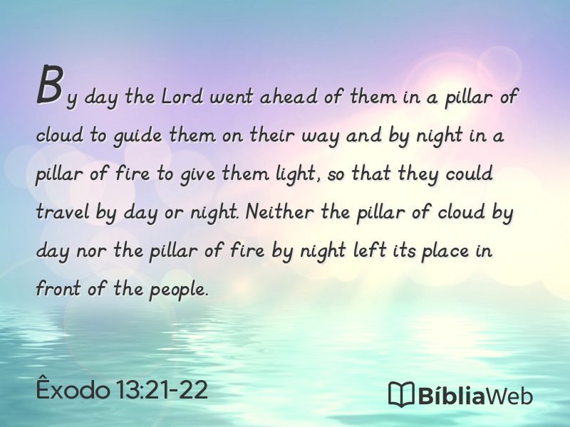 Êxodo 13:21-22 em imagem para compartilhar