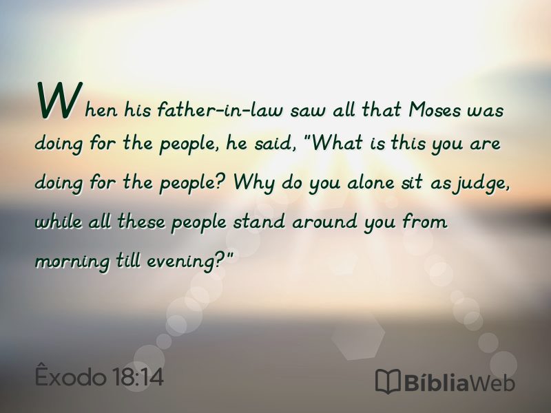 Êxodo 18:14 em imagem para compartilhar