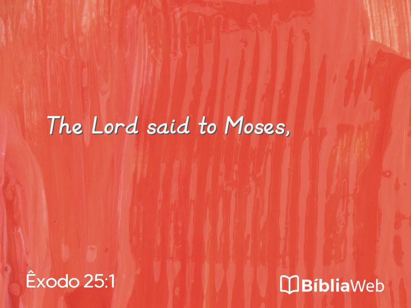Êxodo 25:1 em imagem para compartilhar