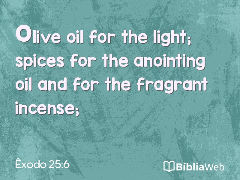Êxodo 25:6 em imagem para compartilhar