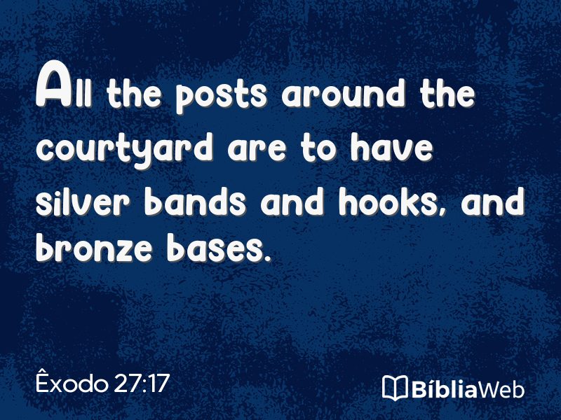 Êxodo 27:17 em imagem para compartilhar