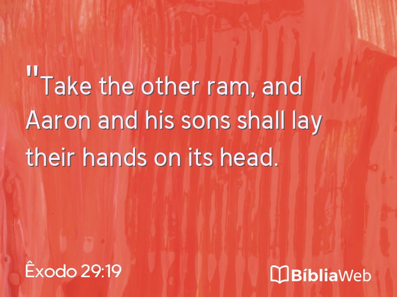 Êxodo 29:19 em imagem para compartilhar