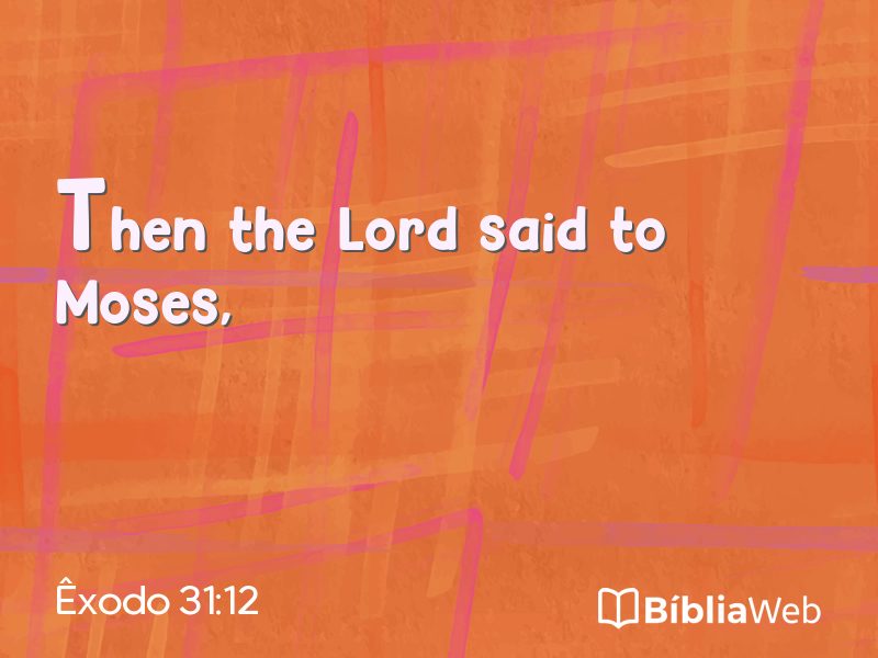 Êxodo 31:12 em imagem para compartilhar