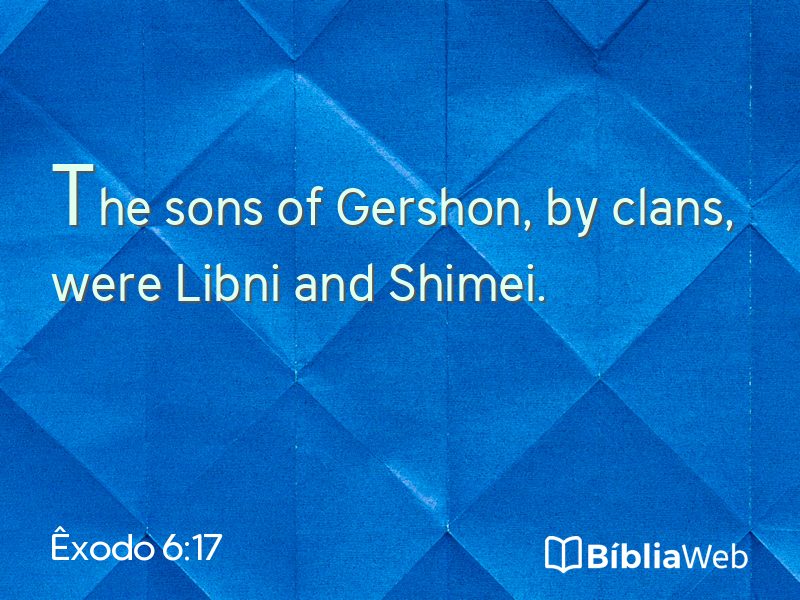Êxodo 6:17 em imagem para compartilhar