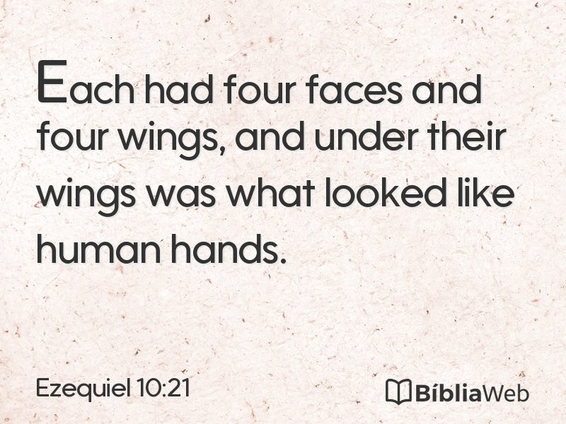Ezequiel 10:21 em imagem para compartilhar