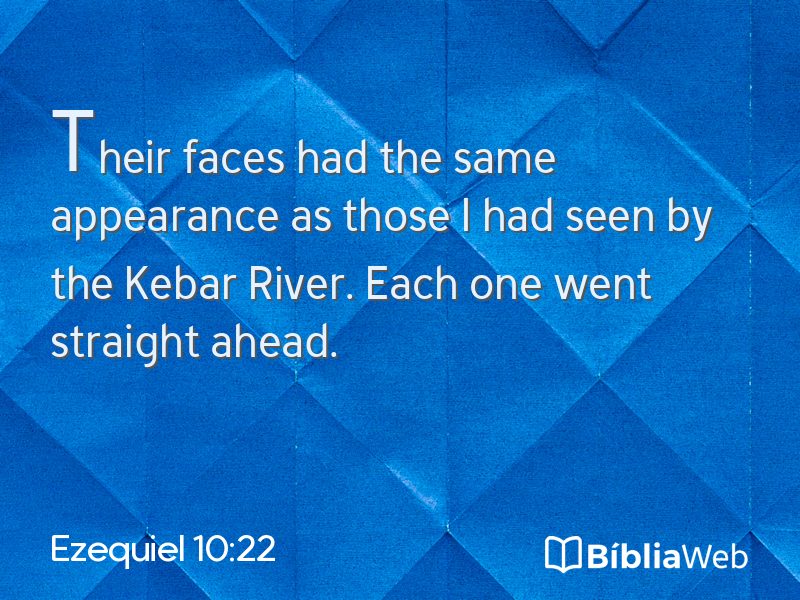 Ezequiel 10:22 em imagem para compartilhar