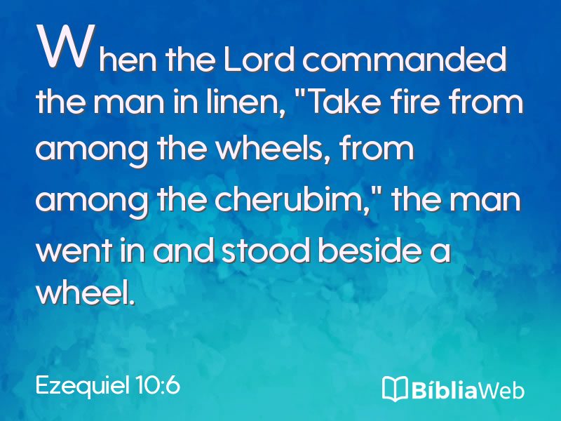 Ezequiel 10:6 em imagem para compartilhar