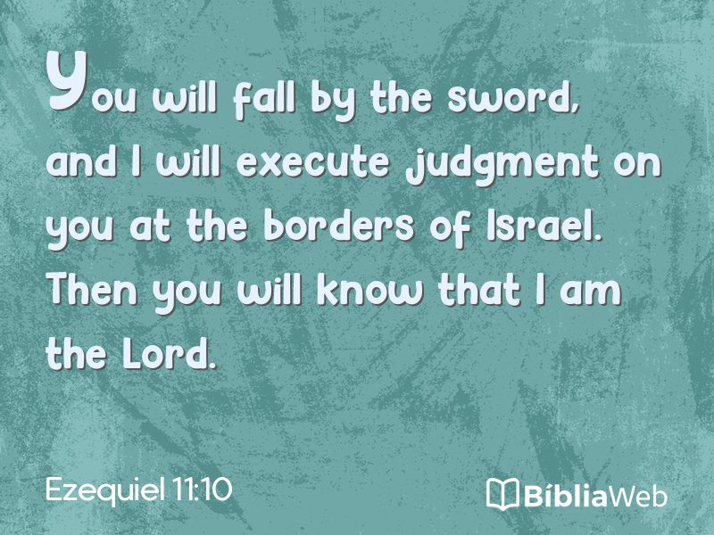 Ezequiel 11:10 em imagem para compartilhar