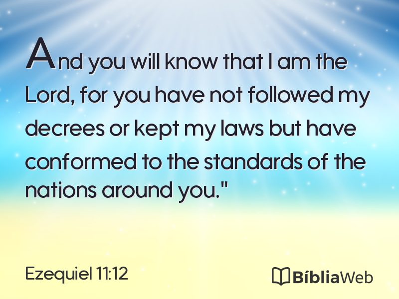 Ezequiel 11:12 em imagem para compartilhar