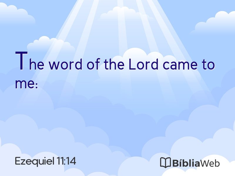 Ezequiel 11:14 em imagem para compartilhar