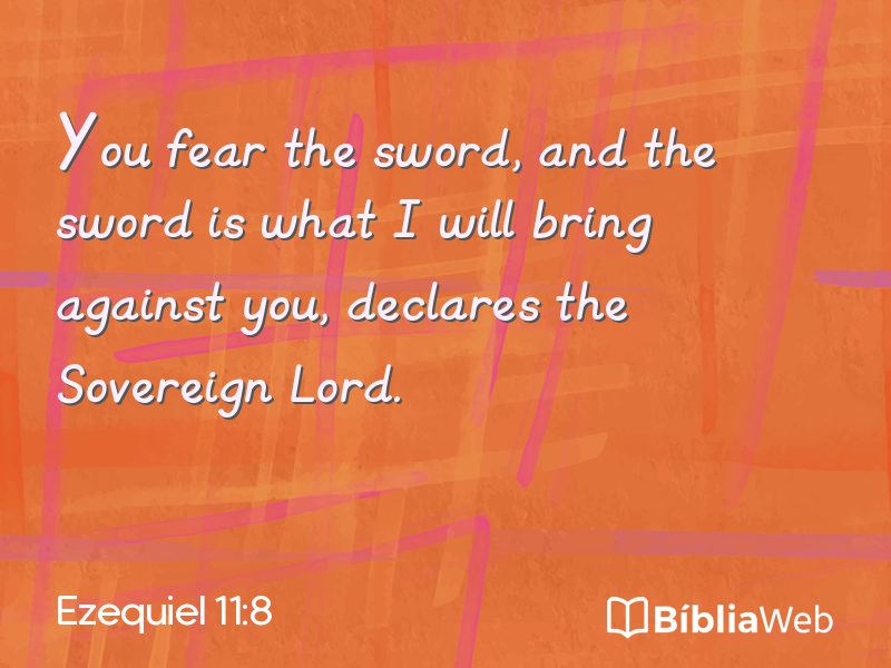Ezequiel 11:8 em imagem para compartilhar