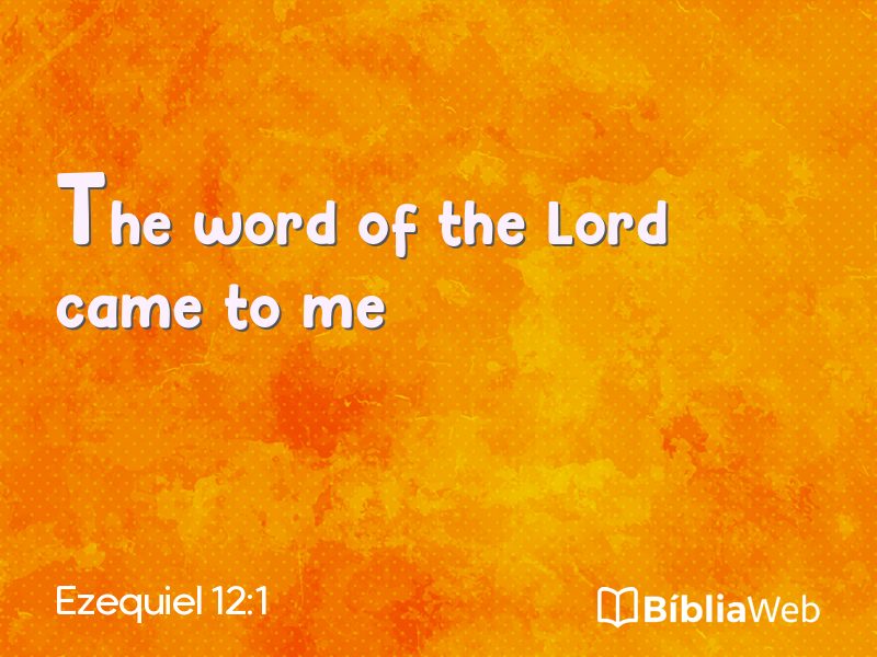 Ezequiel 12:1 em imagem para compartilhar