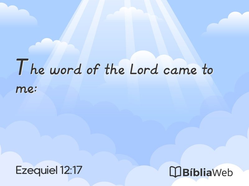 Ezequiel 12:17 em imagem para compartilhar