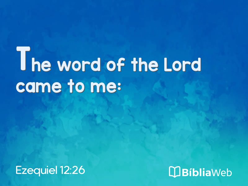 Ezequiel 12:26 em imagem para compartilhar