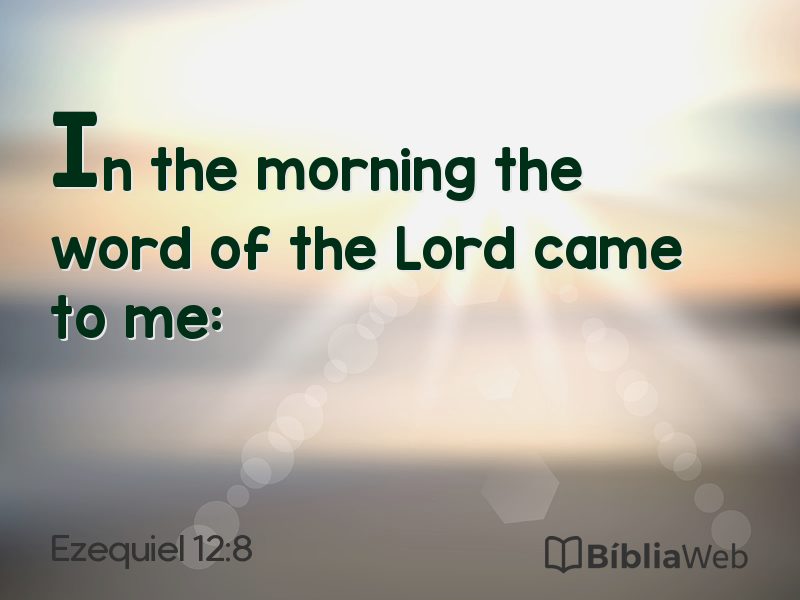 Ezequiel 12:8 em imagem para compartilhar