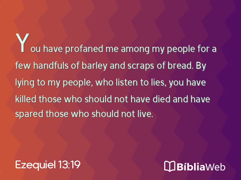 Ezequiel 13:19 em imagem para compartilhar