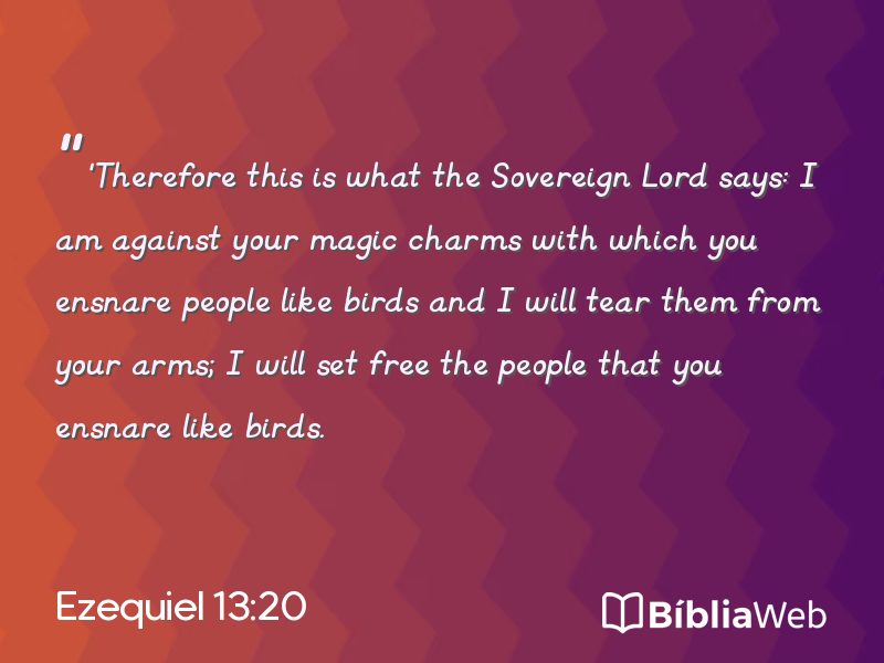 Ezequiel 13:20 em imagem para compartilhar