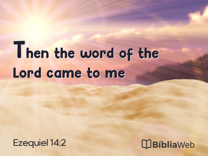 Ezequiel 14:2 em imagem para compartilhar