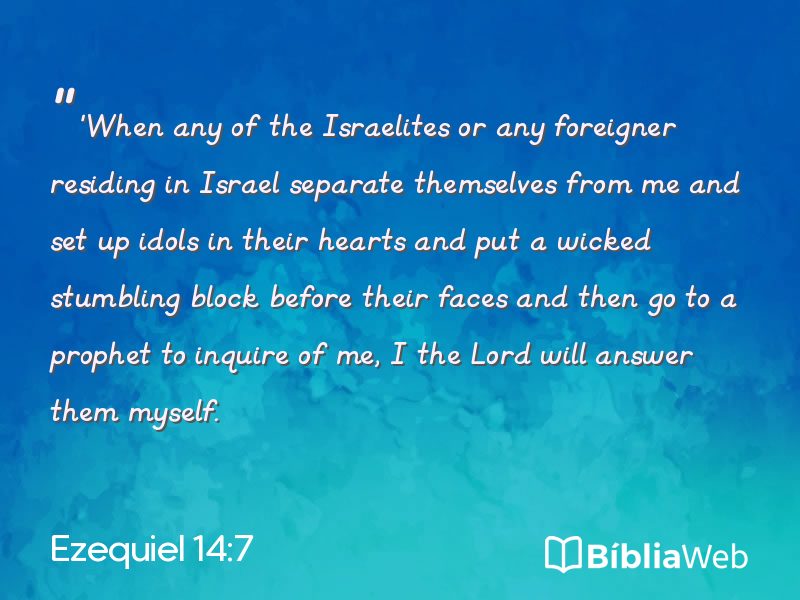 Ezequiel 14:7 em imagem para compartilhar