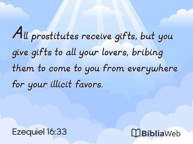 Ezequiel 16:33 em imagem para compartilhar