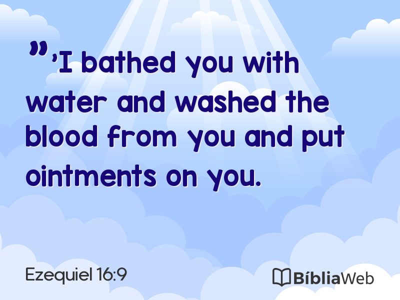 Ezequiel 16:9 em imagem para compartilhar