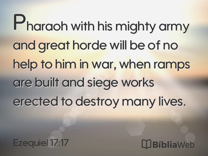 Ezequiel 17:17 em imagem para compartilhar