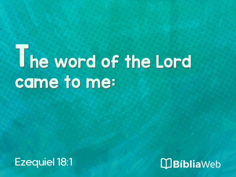 Ezequiel 18:1 em imagem para compartilhar