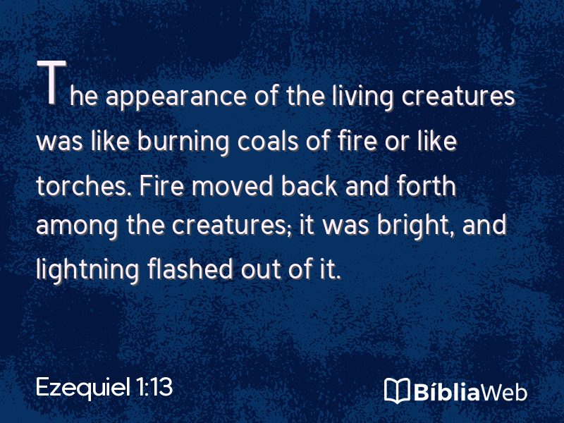 Ezequiel 1:13 em imagem para compartilhar