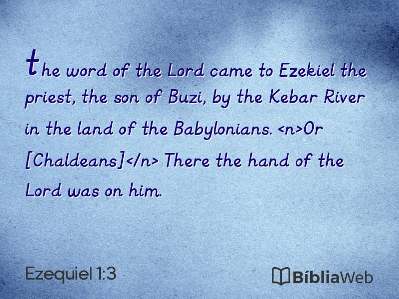 Ezequiel 1:3 em imagem para compartilhar