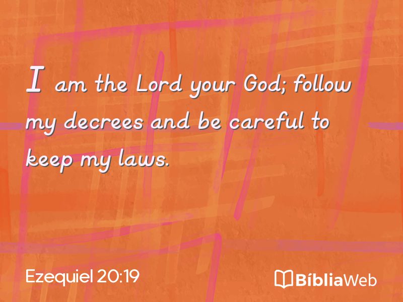 Ezequiel 20:19 em imagem para compartilhar