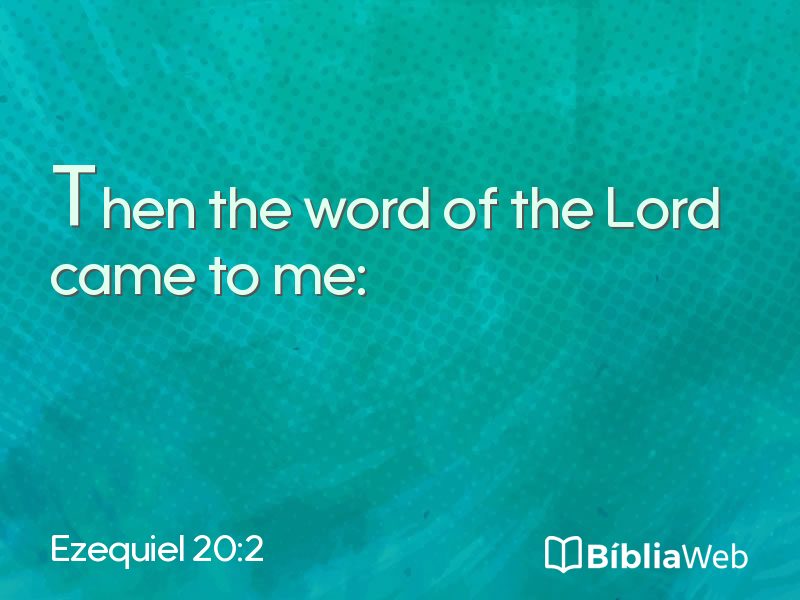 Ezequiel 20:2 em imagem para compartilhar