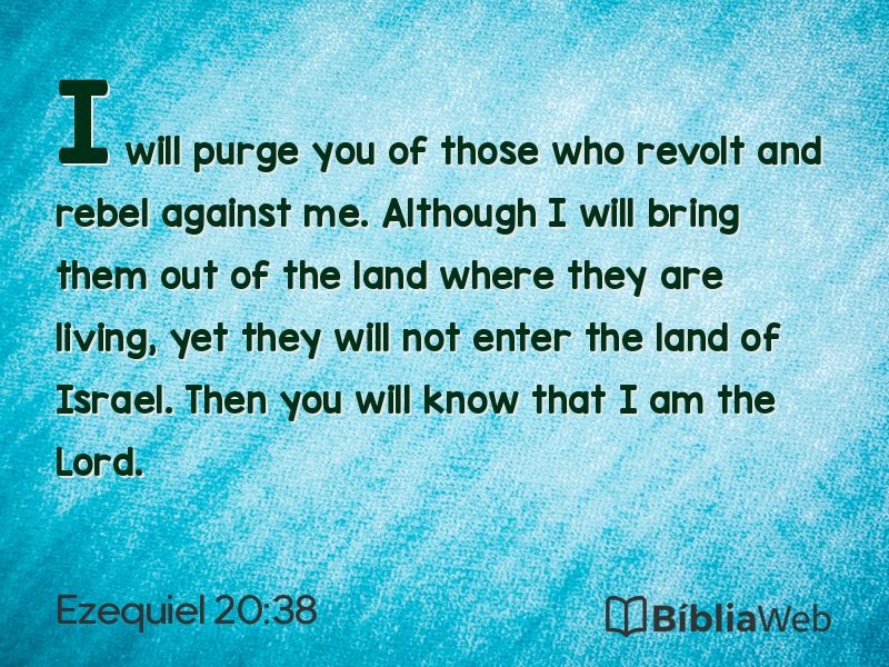 Ezequiel 20:38 em imagem para compartilhar