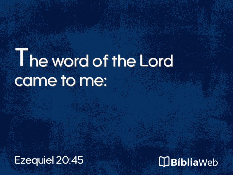 Ezequiel 20:45 em imagem para compartilhar